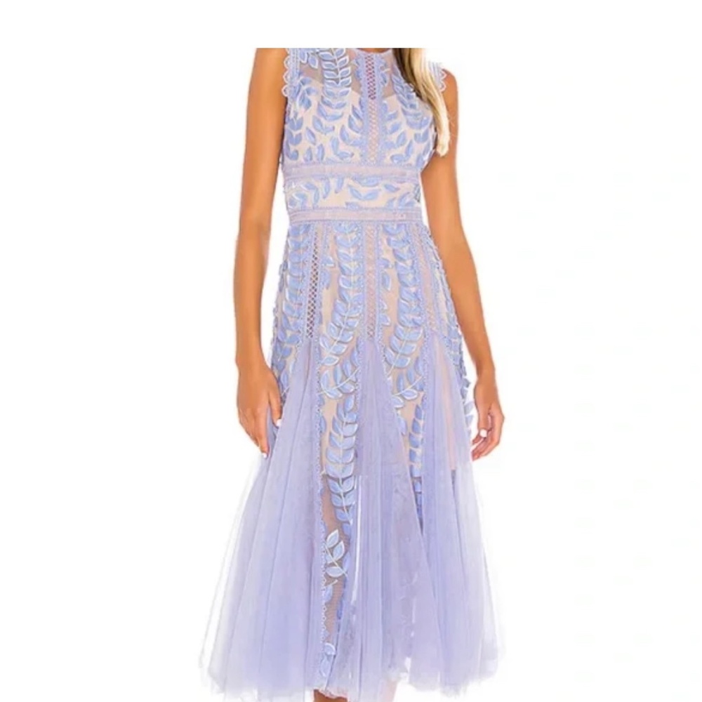 Bronx & Banco lilac midi dress